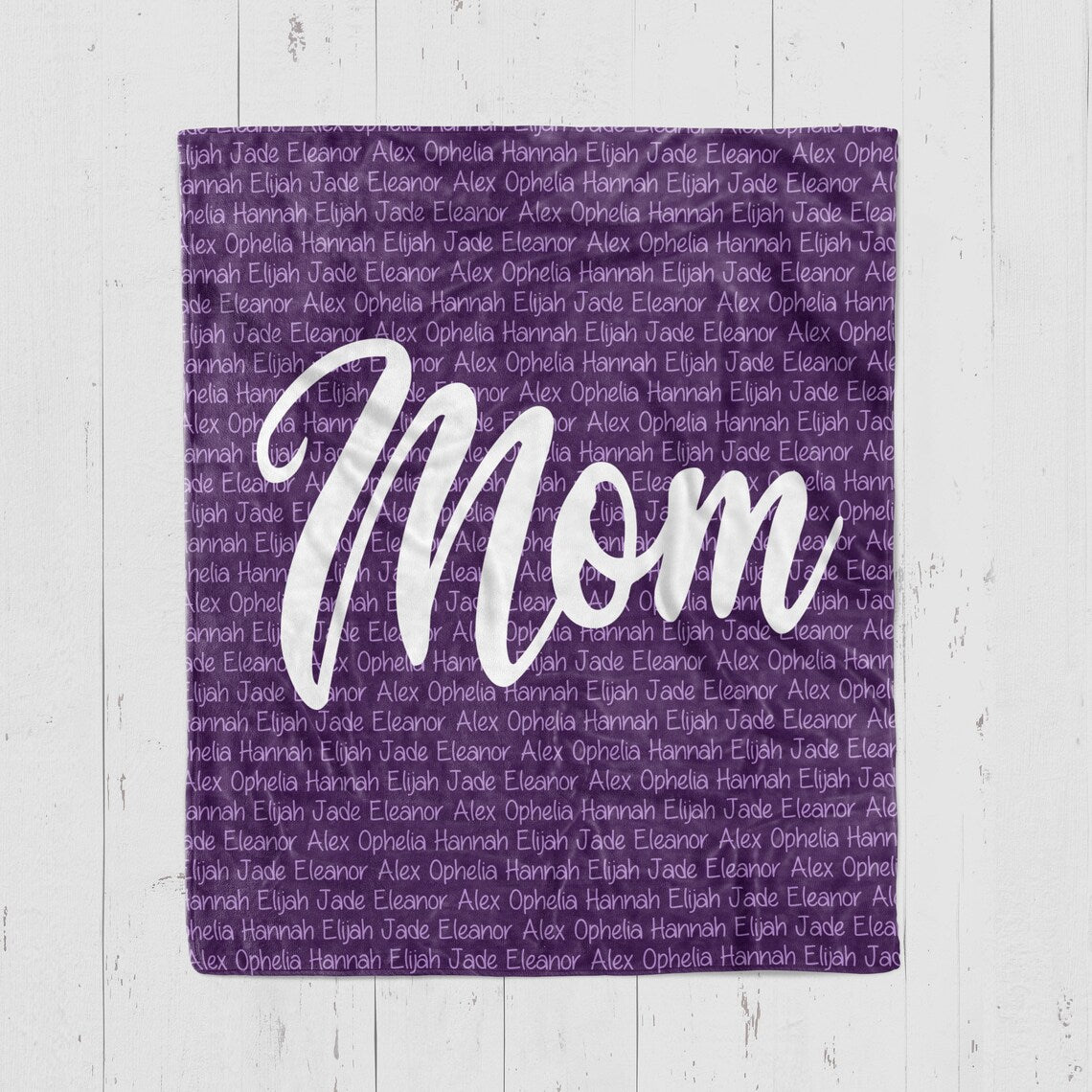 Background Name Blanket for Mom