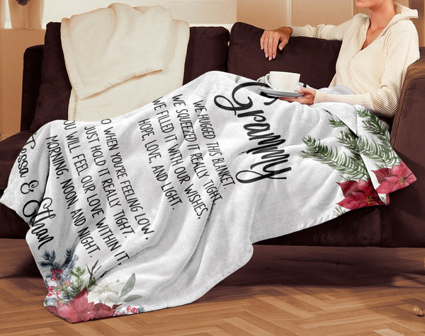Gift for Grammy  Poem Blanket