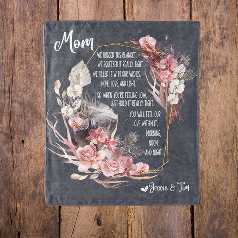 Gift for Mom Poem Blanket