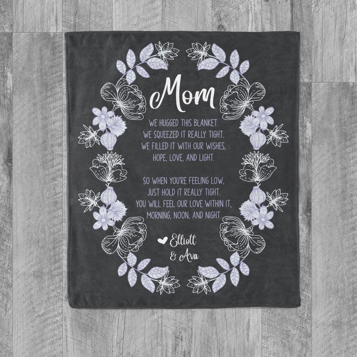 Mom Poem Blanket Gift