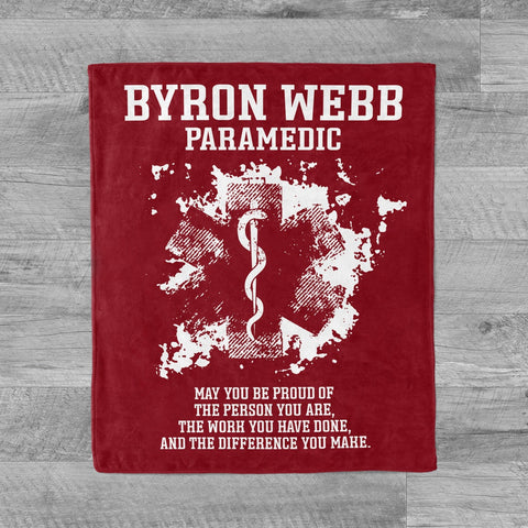 Paramedic Gift Personalized Blanket